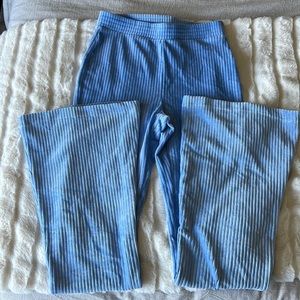 Aerie Velvet Ribbed Flare Leggings